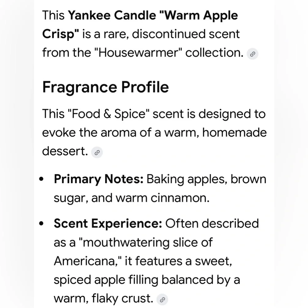 Yankee Candle Jar Warm Apple Crisp Vintage Black Band Gold Tan Yellow 14.5 Oz